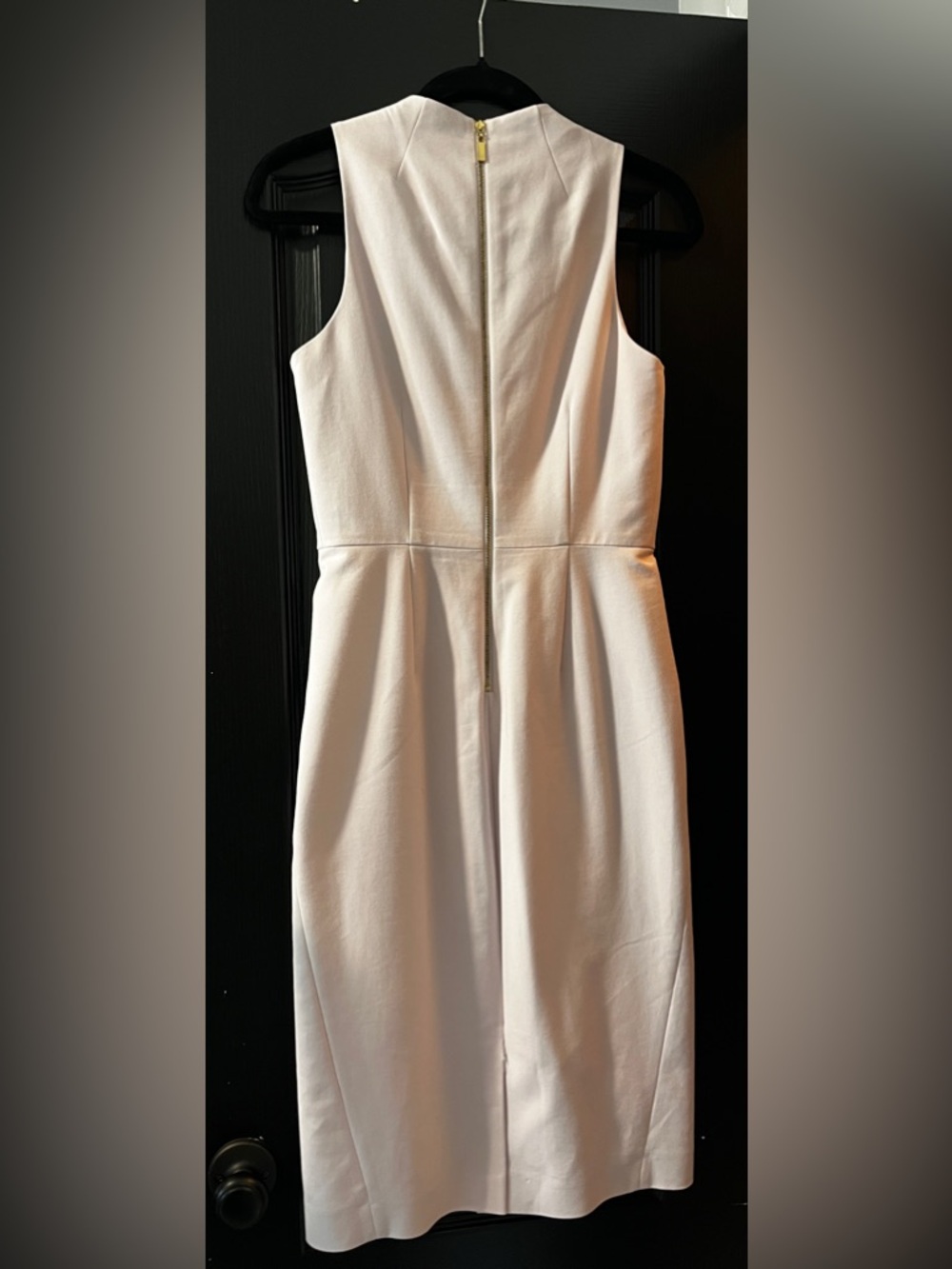 ANTONIO MELANI Pale Pink Sleeveless Midi Sheath Dress Size 2 - Picture 2 of 4